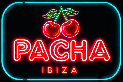Pacha ibiza neon look - look, metal